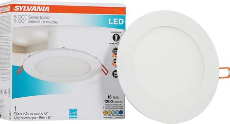 sylvania led disk w junction box|sylvania led 6 disc box.